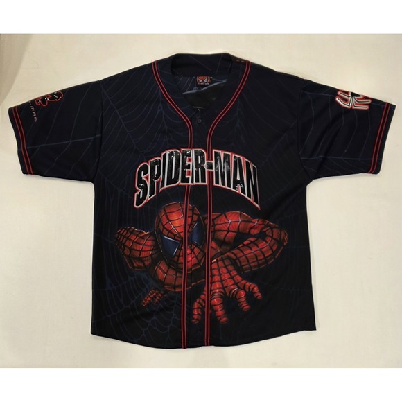 Spiderman Other - Spider-Man Men's Vintage Baseball Jersey.‎ Size XL